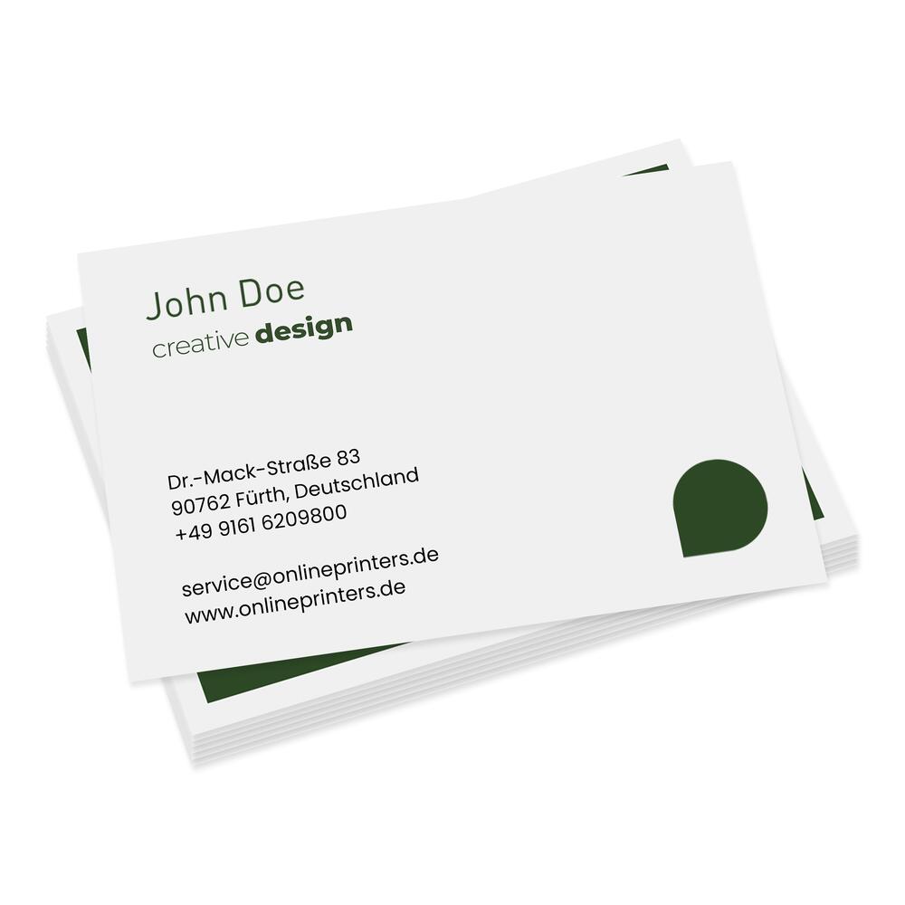 500 Cartes de visite | 8,5 x 5,5 cm | impression recto verso | 300 g/m² papier couché