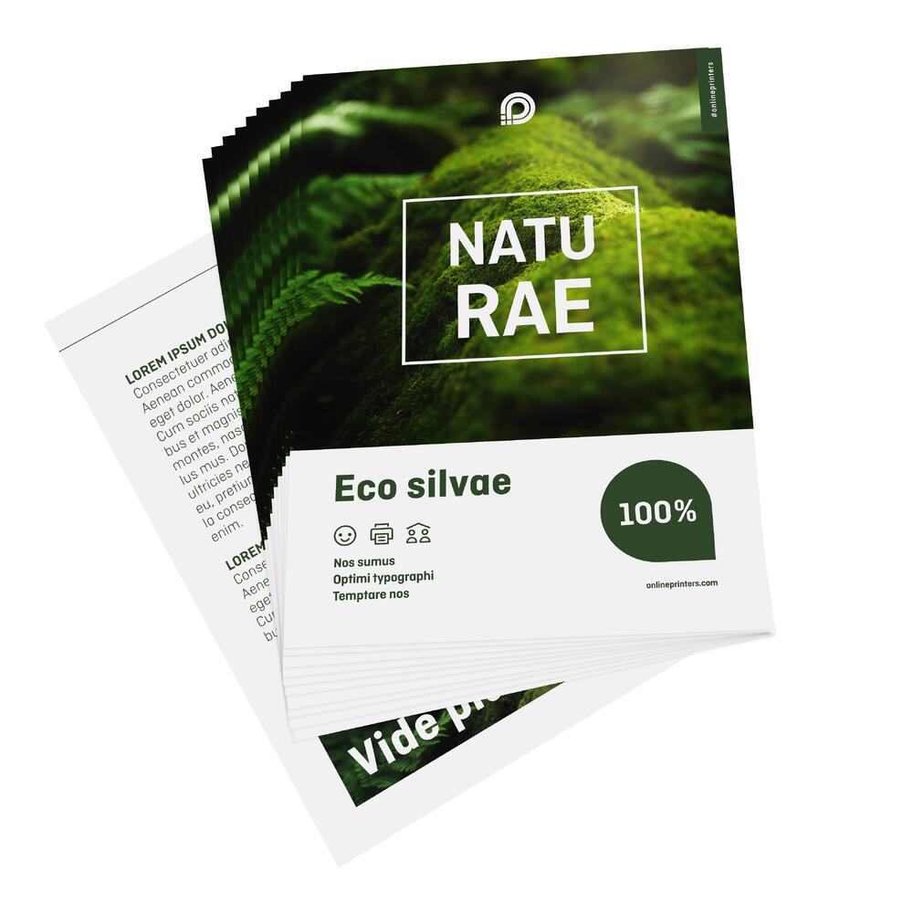 1000 Flyers A6 éco | recto verso | 120 g/m² papier offset