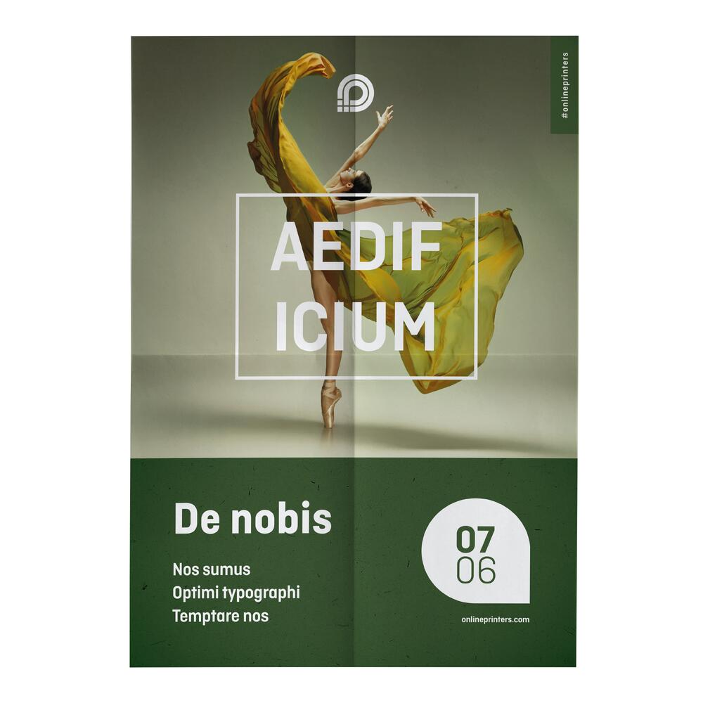 500 Affiches A3 | créer en ligne | 130 g/m² papier couché | recto seul