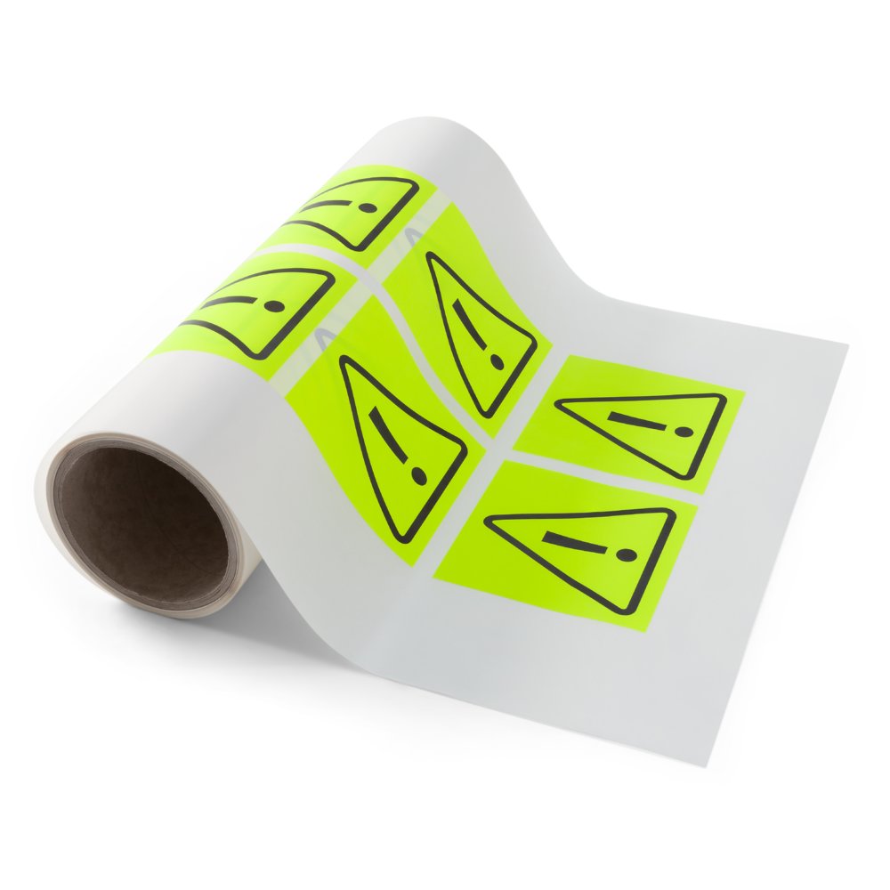 Étiquette DHL sur des feuilles autocollants A4, 3 par feuille, blanche,  permanente, 98,5 mm x 210 mm