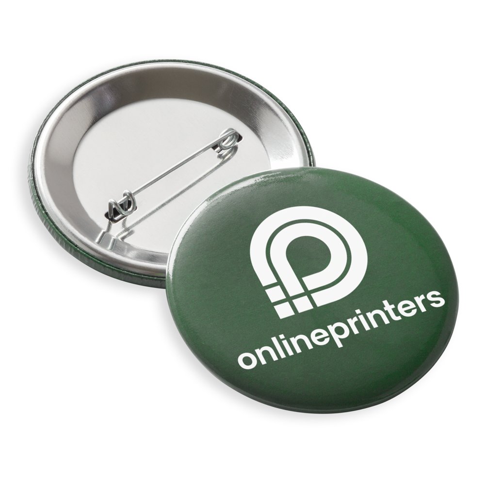 100 Badges boutons avec épingle, Ø 5,6 cm | créer en ligne