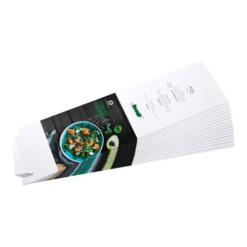 Papier-Aufsteller mit Standfu�.