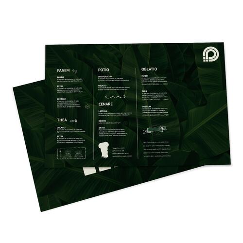 Tischset, beidseitig bedruckt.