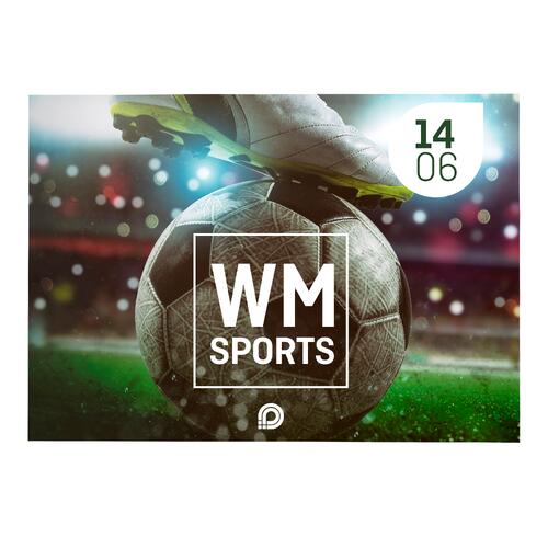 Papier Spielpan f�r Fu�ball-Weltmeisterschaft 2026, einseitig bedruckt,