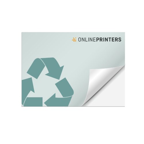 Autocollant en papier cologique et recyclable.