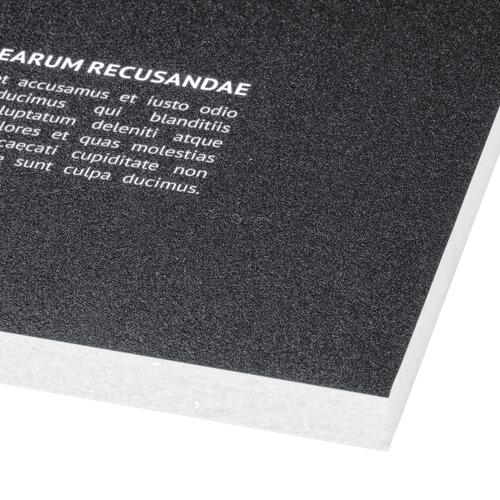 Panneau en mousse rigide en différentes formes.