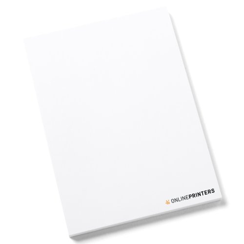 Bloc de notes adh�sives, format portrait, coll�es.