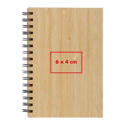 Coffret cadeau avec carnet et stylo en bambou.