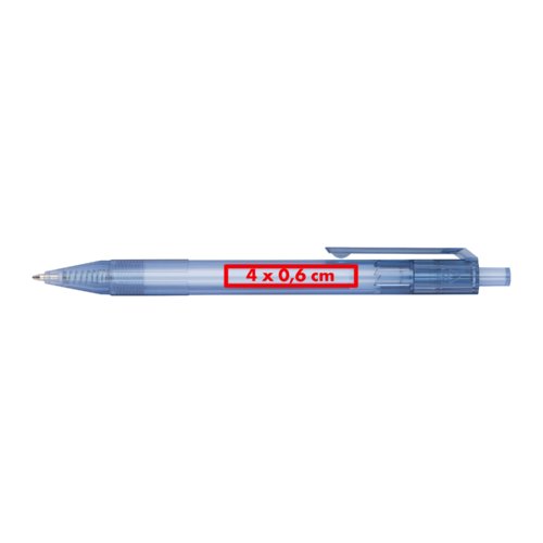 Stylo  bille recycl avec clip et mcanisme  pression.