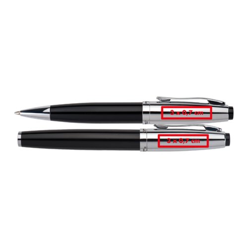 Ensemble d'criture rose avec stylo  bille et tui.