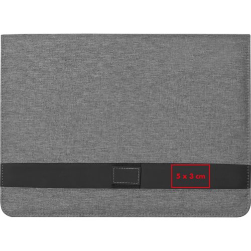 Confrencier gris avec fermeture  lastique.