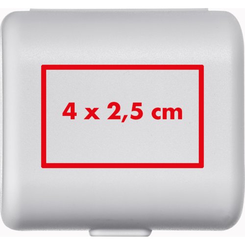 Adaptateur de voyage blanc avec mcanisme pliable.