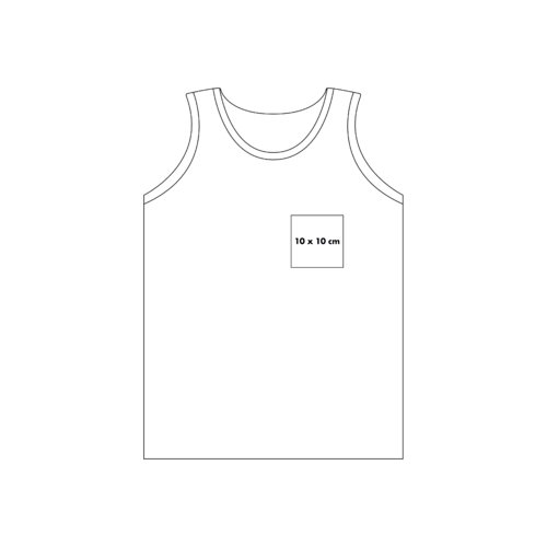 Dbardeur blanc en coton, coupe sport.