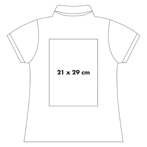 Polo en coton pour femmes avec patte de boutonnage courte.