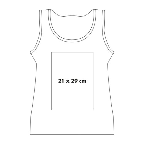 Dbardeur blanc en coton avec encolure ronde.