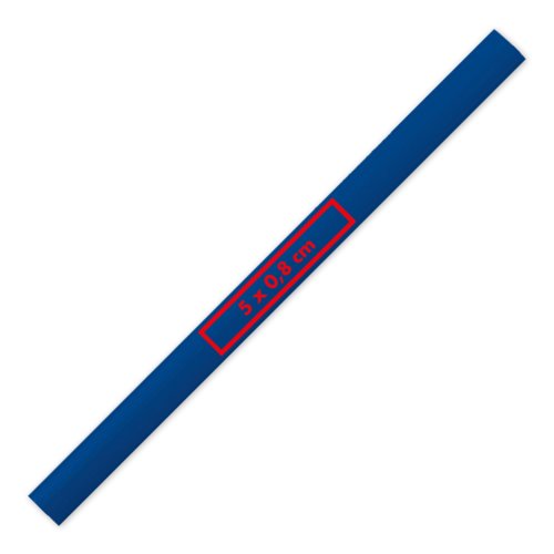 Crayon de charpentier bleu en bois.