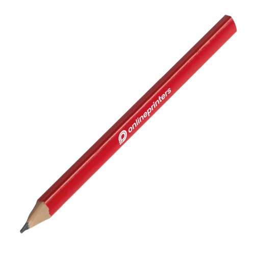 Crayon de charpentier rouge en bois, non taill.