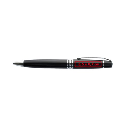 Stylo  bille en mtal  rotation avec clip.