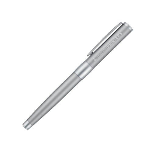 Roller en m�tal chrom� avec capuchon et clip.