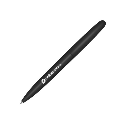 Stylo  bille noir bio  rotation avec mine et clip.