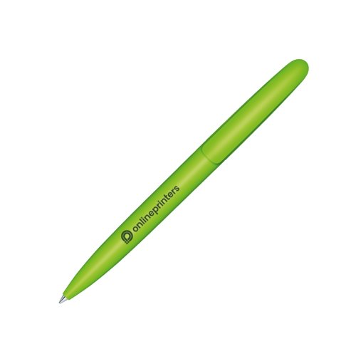 Stylo  bille bio vert avec mcanisme de rotation.