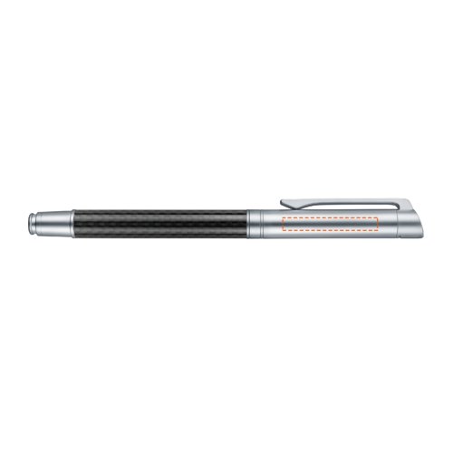 Roller en mtal color avec lments en carbone et clip.
