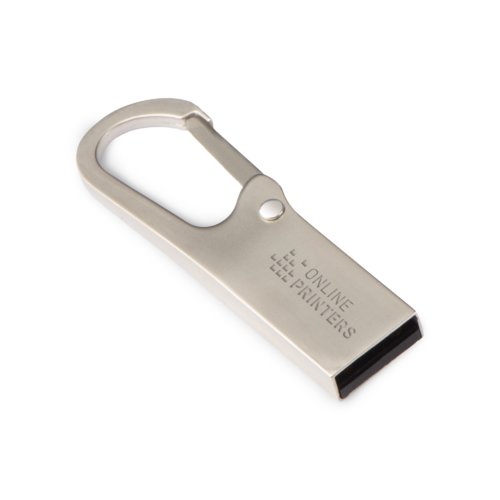 Clé USB en métal avec mousqueton Ragusa 1