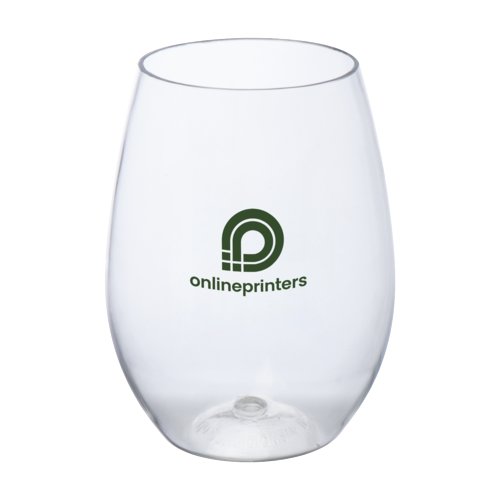 Gobelet transparent en plastique.
