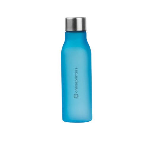 Bouteille d'eau bleu clair avec bouchon  vis.