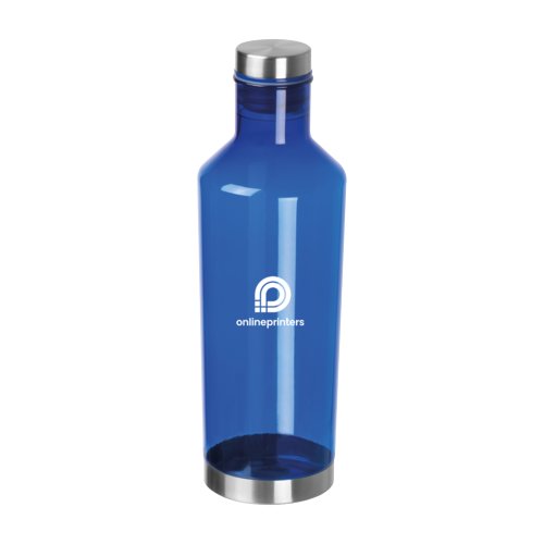 Bouteille d'eau bleue en tritan avec bouchon  vis.