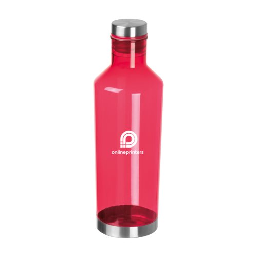 Bouteille d'eau rouge en tritan avec bouchon  vis.