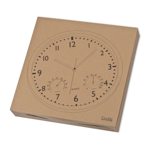 Horloge murale noire avec aiguilles des heures, des minutes et des secondes.