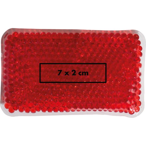 Coussin chaud/froid rouge, rutilisable.