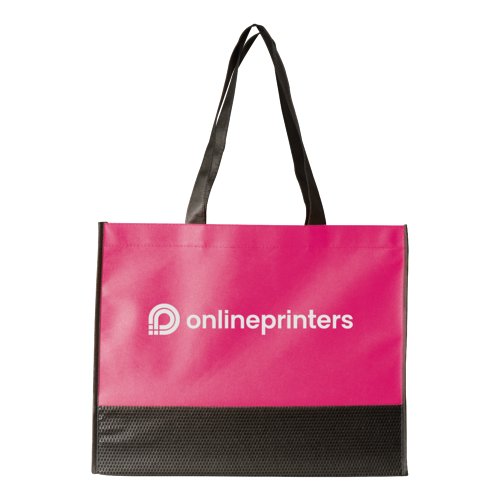 Sac rose non-tiss avec poignes.