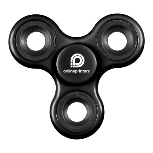 Fidget spinner noir  trois bras.