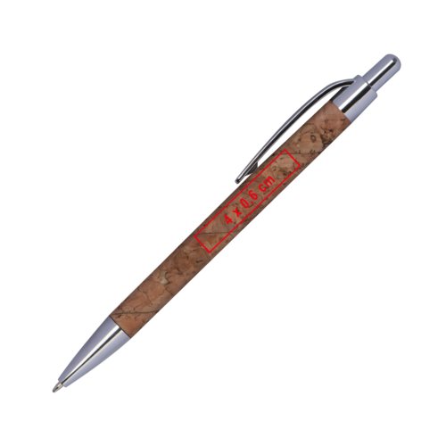 Stylo  bille en lige avec clip et mcanisme  poussoir.