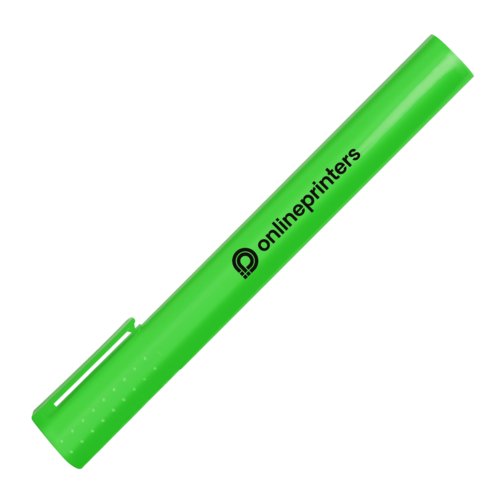 Surligneur vert avec capuchon.