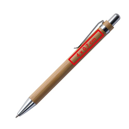 Ensemble d'criture couleur bois avec stylo  bille et tui.