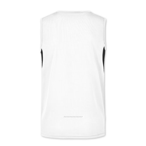 Dbardeur blanc/noir en polyester pour hommes.