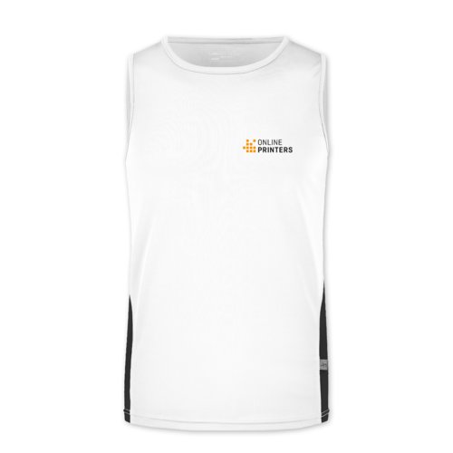 Dbardeur en polyester blanc/noir pour hommes.