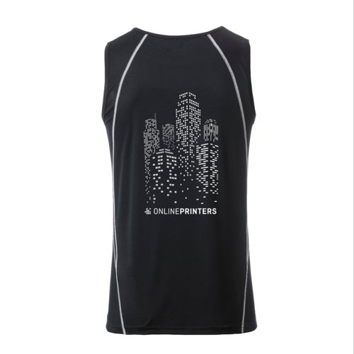 Dbardeur de sport en polyester noir et blanc pour hommes.