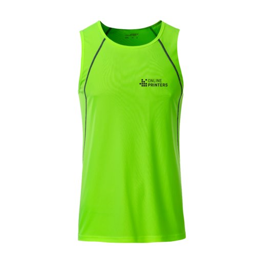 Dbardeur de sport en polyester vert non pour hommes.