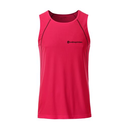 D�bardeur de sport homme rose n�on/gris en polyester.