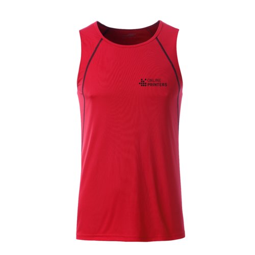 Dbardeur rouge en polyester pour hommes.