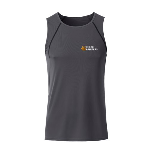 Dbardeur de sport en polyester gris fonc pour hommes.