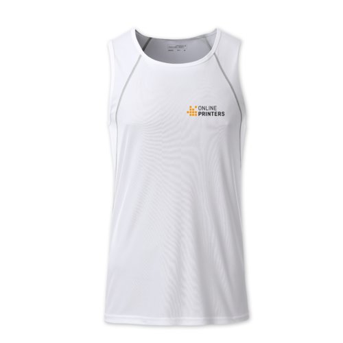 Dbardeur blanc en polyester pour hommes.
