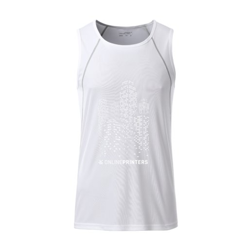 Dbardeur blanc en polyester pour hommes.