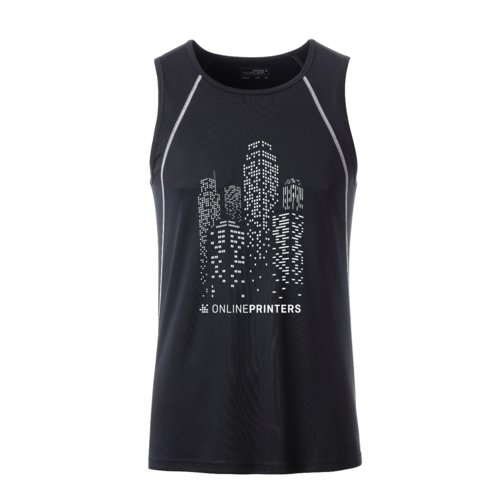 Dbardeur de sport pour homme noir et blanc en polyester.