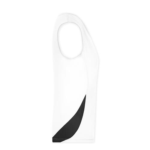 D�bardeur blanc/noir en polyester pour femme.