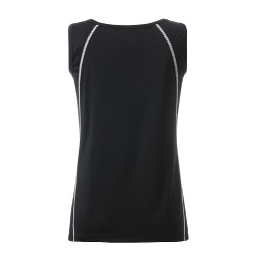 D�bardeur de sport pour femme noir et blanc en polyester.